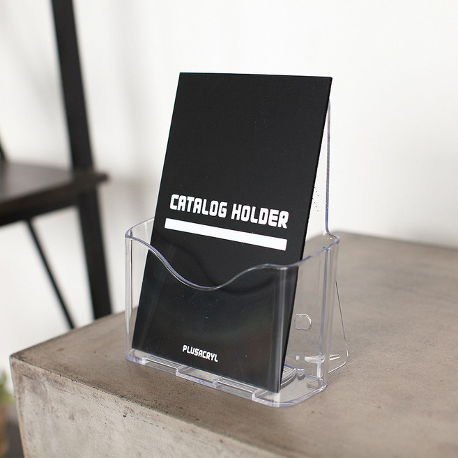 [플러스아크릴] 카탈로그 카다로그 브로슈어 브로셔 아크릴 투명 꽂이 A6 A5 A4, 1개, A5 1단-K5001, 2.A5사이즈