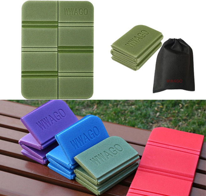 와고 휴대용 등산 방석 친환경 초경량 1인용 파우치증정 판촉물 대량가능, 카키
