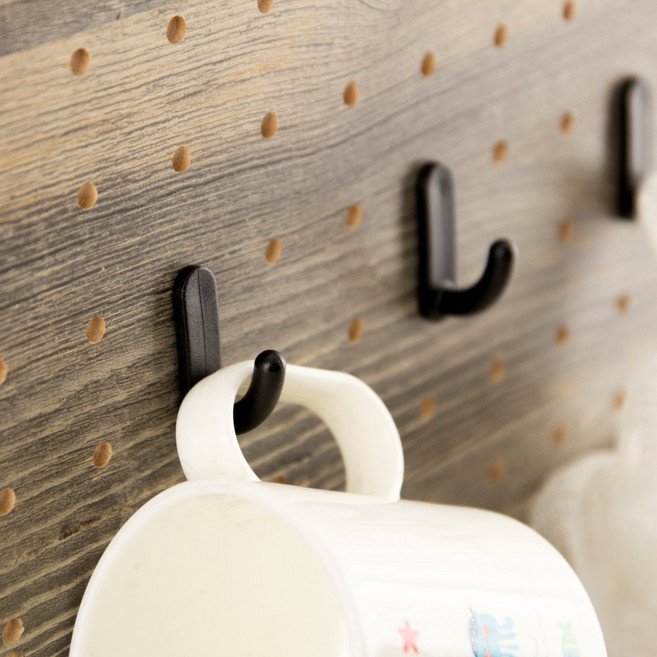 빈티지보드 후크 (검정) 1148 부품 소품 31x41x10 (mm) 4개입, 2개