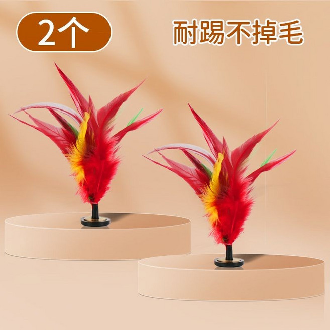 雞毛毽子 運動比賽毽子 學生專用耐踢毽子, 1個