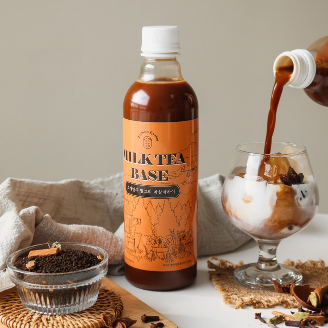 마녀의부엌 대용량 마살라차이 밀크티베이스, 1개, 500ml