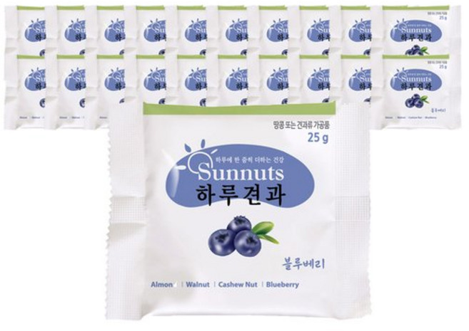테온셀 썬넛트 하루견과 블루베리25g x 20봉