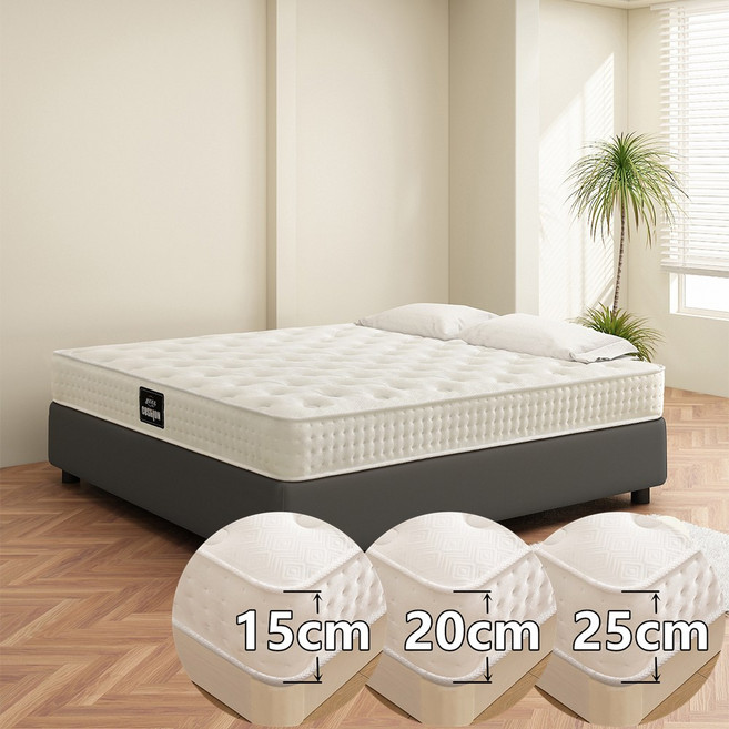 ms.sleep 독립통 스프링 침대 매트리스 15cm 20cm 25cm 부드럽고 단단한 것이 적당하다 압축 롤링 포장, 중간 단단함