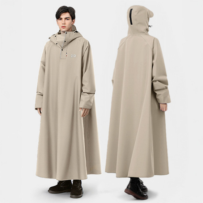 크크섬 고급 옥스포드 여성 남자 판초우의 우비 레인코트