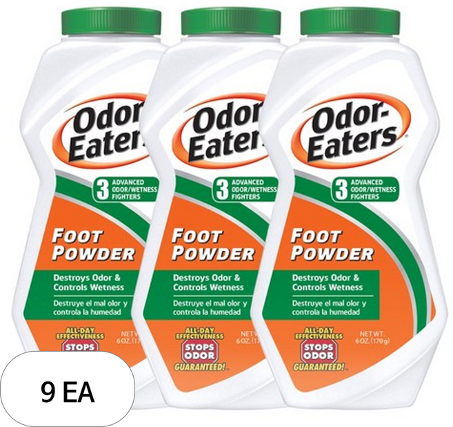 오더이터 풋 파우더, 1개입, 9개, 170g