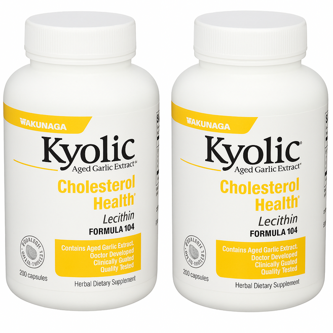 쿄릭 레시틴 함유 숙성 마늘 추출물 콜레스테롤 포뮬러 104 200 캡슐, 2캡슐, 2개, 200정