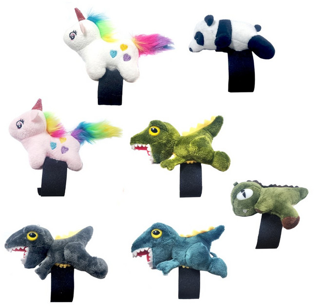 데일리쇼핑 자전거 핸들바 장식품 인형 오토바이 귀여운 공룡 악세사리 피규어 스쿠터, 4개, 팬더