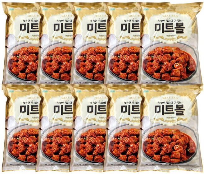 전원푸드락 미트볼 1kg x 10개