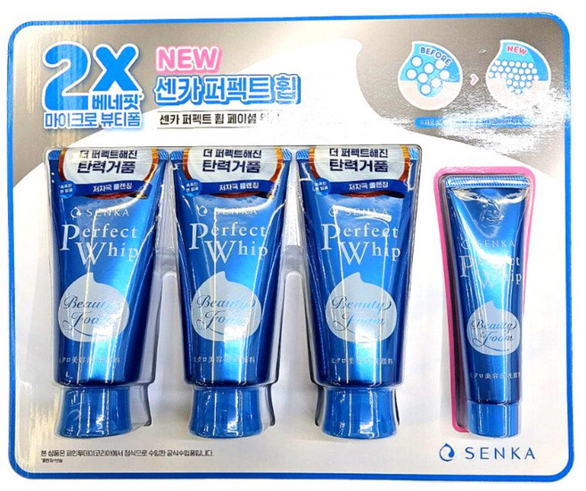럭스오 센카 퍼펙트 휩 클렌저 120g x 3개 +40g.1개, 1개