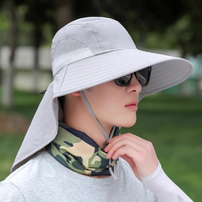 시크벤 남녀공용 통풍 메쉬 뒷목가림 햇빛 자외선 차단 모자 물놀이 워터파크 계곡 산책 수영장 추천