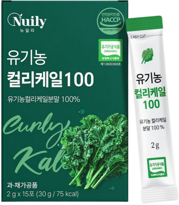 뉴일리 유기농컬리케일100 15포, 15회분, 2박스