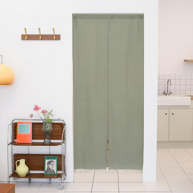 플레노 현관 가림막 커튼 분리형 + 압축봉