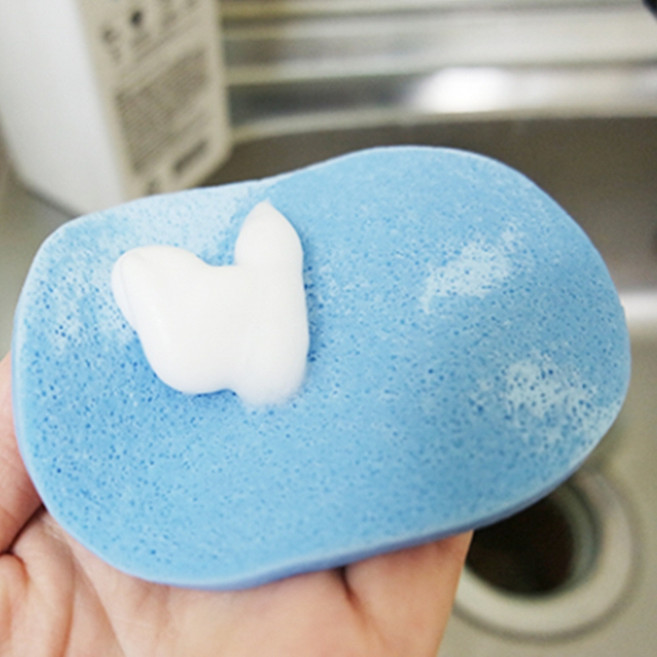 스펀지수세미 타원형 해면스펀지 구멍 스펀지 퍼프, 1개, 1개