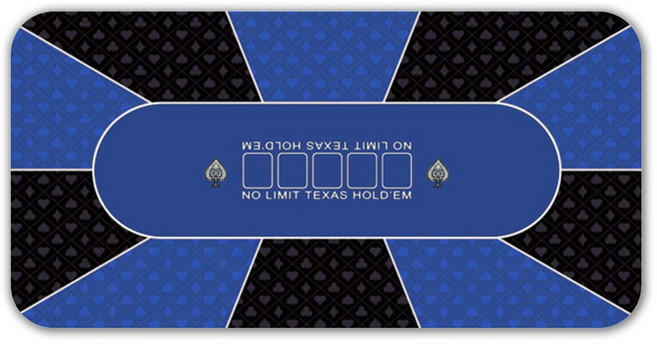 고니표 텍사스 홀덤매트 포커 테이블 매트, 로얄 블루, 대 (90x180cm), 1개
