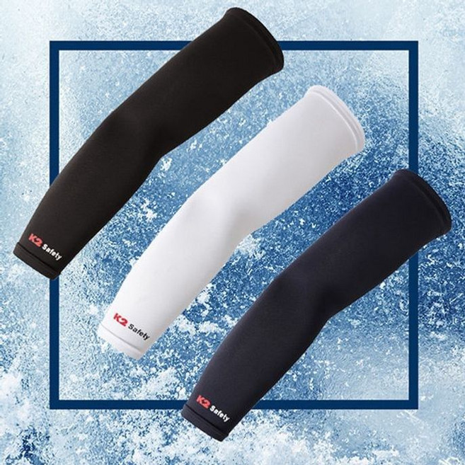 K2 safety 쿨토시 팔토시 작업 토시 낚시 등산 암워머, BK-L