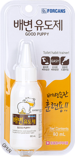포비스 강아지 배변 유도제 화장실 훈련, 80ml, 1개
