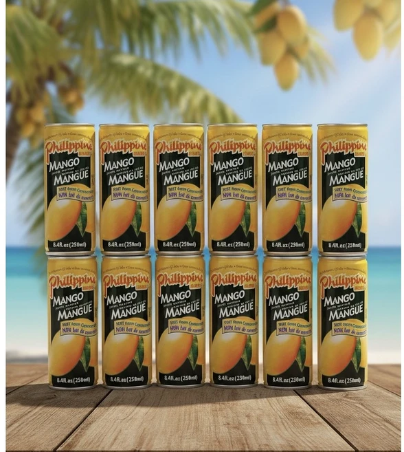 [PERA PLUS] Philippine brand Mango juice Nectar 필리핀브랜드 망고주스, 250ml, 12개 - 쿠팡