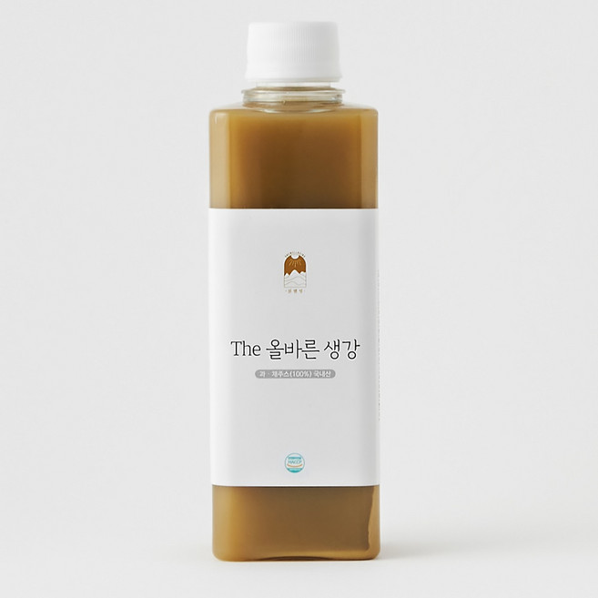 햇생강 착즙원액 100% 더 올바른 생강원액 무첨가 400ml, 1개, 1개입