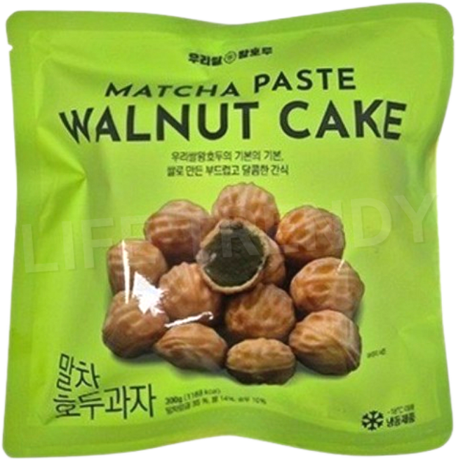 우리쌀 말차 호두과자, 1개, 300g