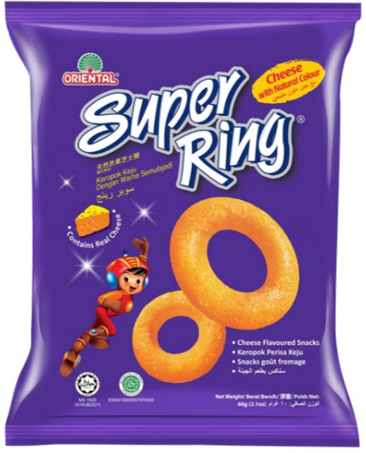Oriental Super Ring 芝士球, 60g, 1袋
