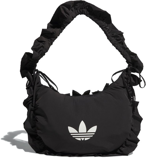 ADIDAS RUFFLE BAG L 斜背包, IA8915(黑),F, 黑