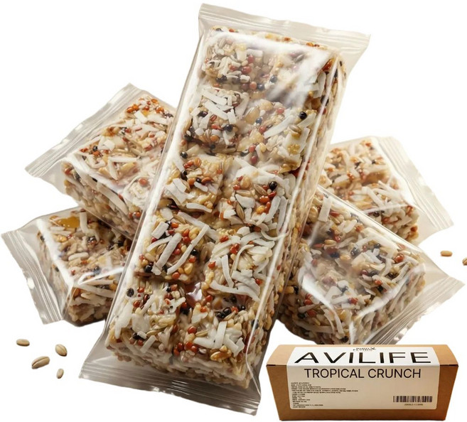 아비라이프 트로피컬 크런치 앵무새 간식 열대과일 알곡간식 트로피컬 크런치1팩 3개입, 1개, 140g