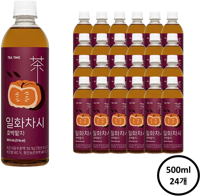 일화차시 호박팥차, 500ml, 24개 - 쿠팡