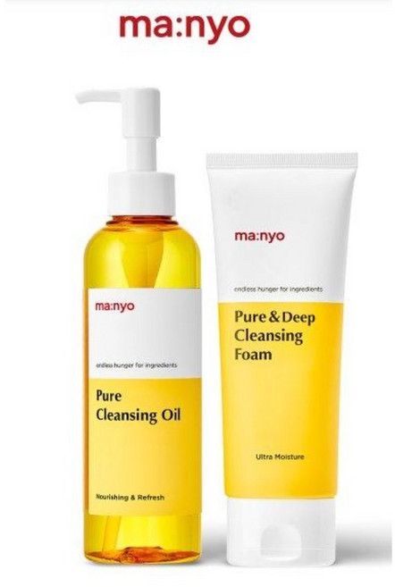 퓨어 클렌징 오일 200ml + 퓨어 딥 클렌징 폼 100ml 세트, 1세트