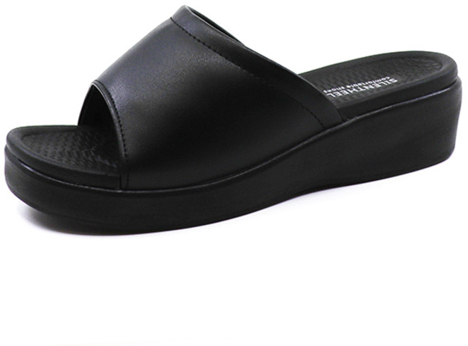 사일런트힐 발편한 국산 여성 통굽 슬리퍼 키높이 쿠션 사무실화 근무화