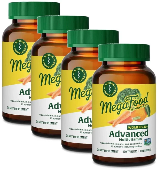 메가푸드 40세이상 여성용 어드밴스 멀티비타민 MegaFood Women 40+ Multivitamin, 4개, 120정 - 쿠팡