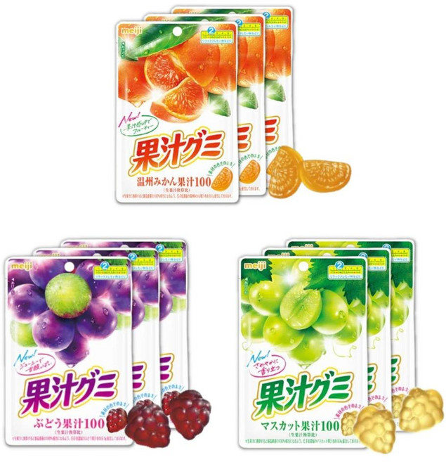 메이지 과즙 구미 일본젤리 3종세트