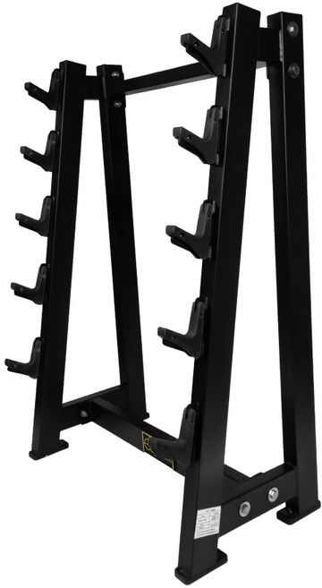 에코스포츠 고정식 바벨 5종 정리대 거치대 하프랙, 블랙, 1개