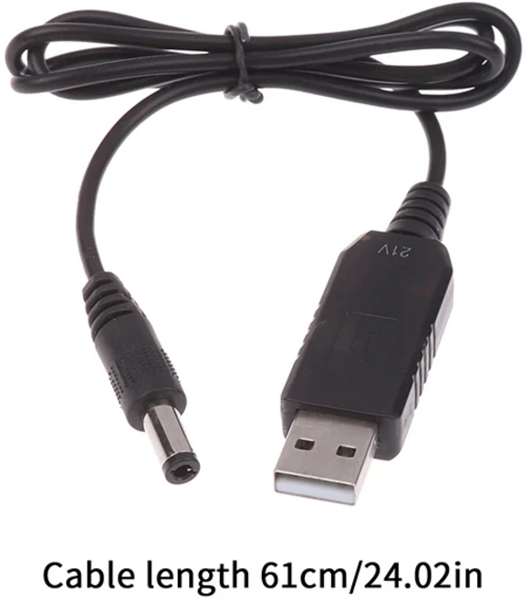 1개 부스트 라인 USB 5V에서 21V로 충전 케이블 DC 인터페이스 리튬 배터리 어댑터, 01 1pc, 1