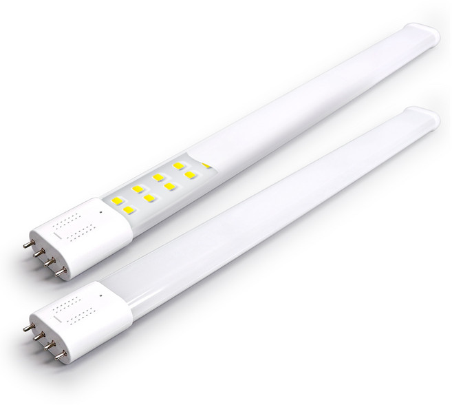 국산 LED 형광등 25W FPL 램프 호환형 45W 55W 대체 교체 2개입, 1개, 주광색