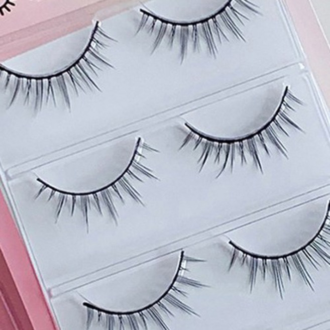 걸스코코 아이하라 속눈썹 인조 가닥속눈썹, 1개, 쁘띠업 속눈썹 3쌍_A01