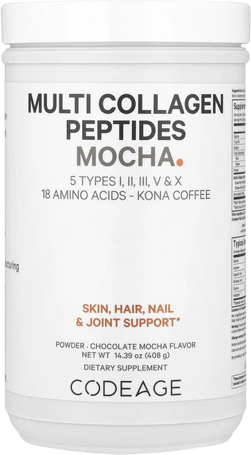 건강챙기세요 Codeage 멀티 콜라겐 펩타이드 분말 초콜릿 모카 408g(14.39oz) 백살까지오래오래, Codeage멀티콜라겐펩타이드분말초콜릿모카408g143, 408g, 1개 - 쿠팡