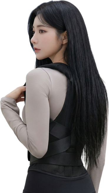 뽀빠이형 자세교정밴드 거북목 어깨교정 라운드숄더, 1개