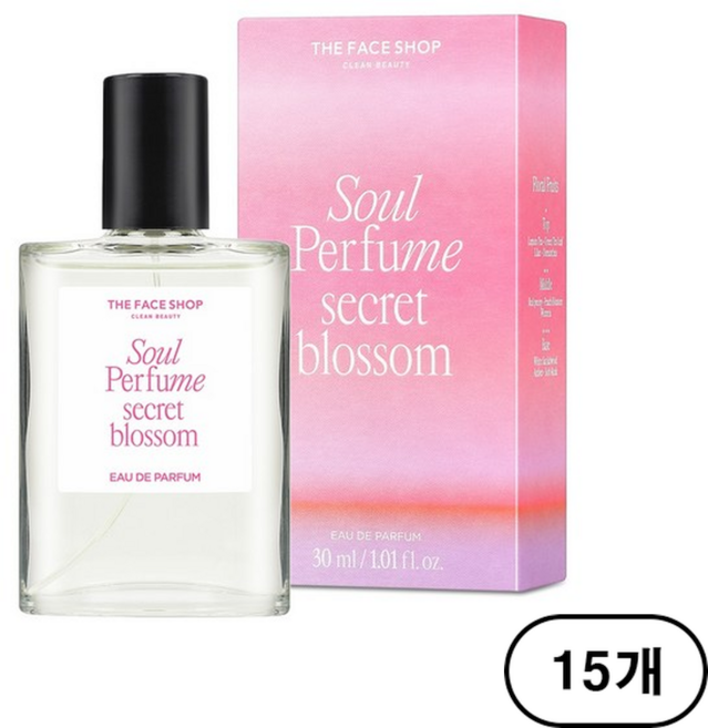 더페이스샵 소울 시크릿 블라썸 오 드 퍼퓸 오드퍼퓸, 30ml, 15개