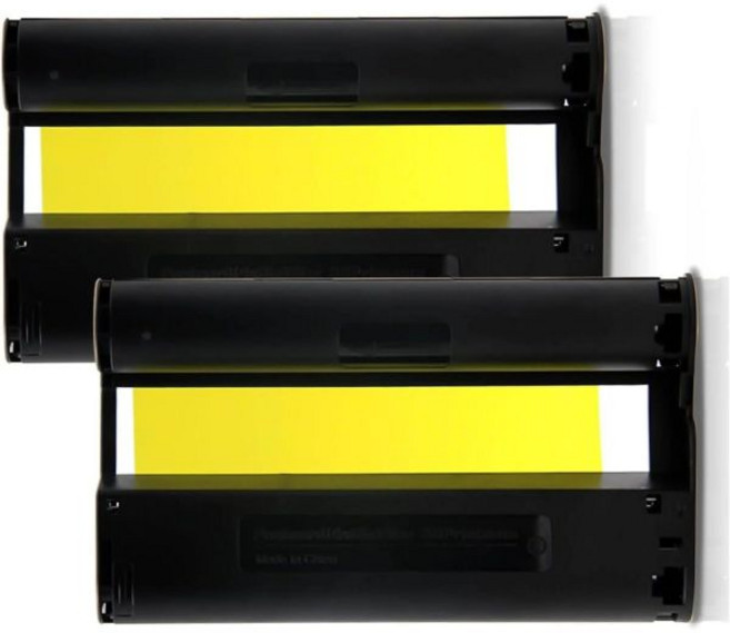 호환 잉크 카트리지 교체용 KP108IN KP108 2팩 컬러 카세트 캐논 셀피 CP1300 CP1500 CP1200 CP910 CP900 무선 소형 사진 프린터 4 x 6 인, 호환 잉크 카트리지 교체용 KP108IN KP108 2