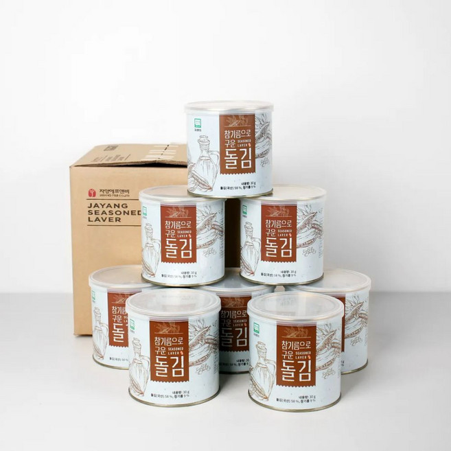 자양 참기름으로 구운 곱창 돌김캔, 4개, 30g