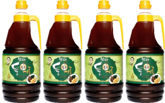 호재식품 [대용량 식당용 업소용]맛있는 들골드기름1.8L 4병, 4개, 1.8L