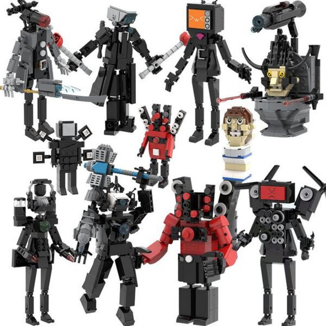 스키비디 토일렛 카메라맨 스피커맨 호환블럭 블럭 만들기 쌍뚫어뻥맨 타카맨 신제품 업그레이드269730, 업그레이드3배컴퓨터맨, 1개