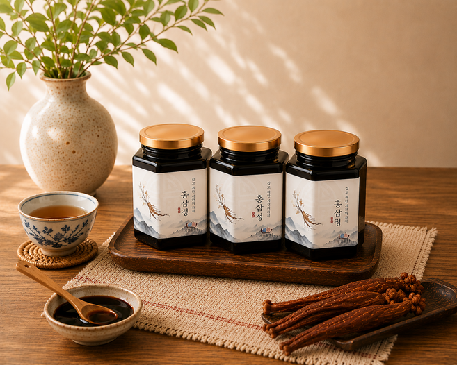 정성을담다 하루 한 스푼 6년근 홍삼정 피로회복, 3개, 500ml