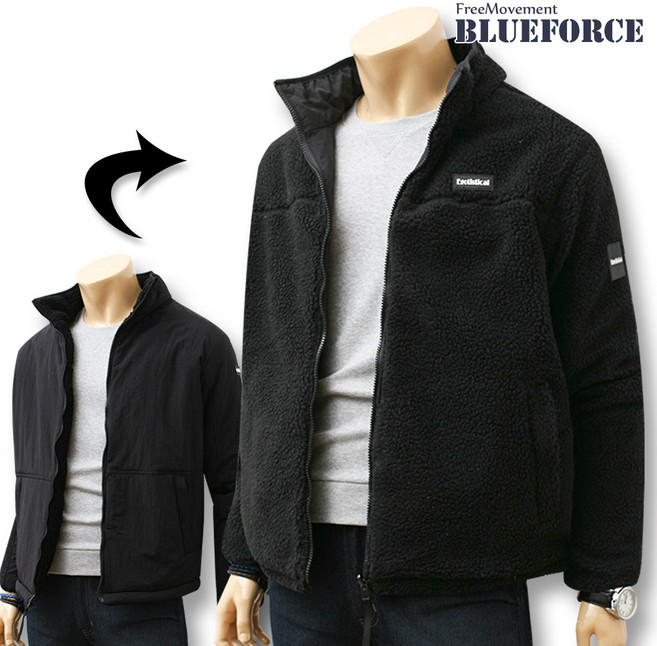 블루포스 레코블 양면 점퍼 리버시블 자켓