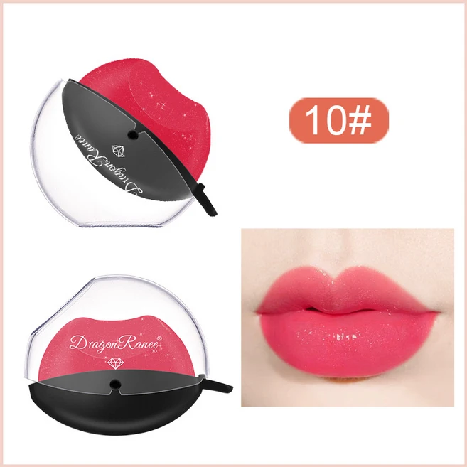 bjfx-590게으른 사람 입술 모양 펄 세미 글리터 립스틱 지워지지 않는 온도 변화 보습 변색 립스틱, 1개, DR29 펄 10호 - 쿠팡