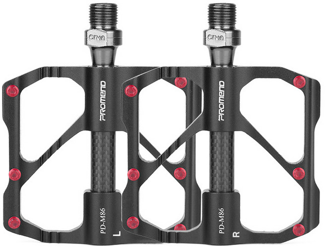 자전거 평페달 MTB 로드 카본 경량 패달, MTB_블랙, 1세트