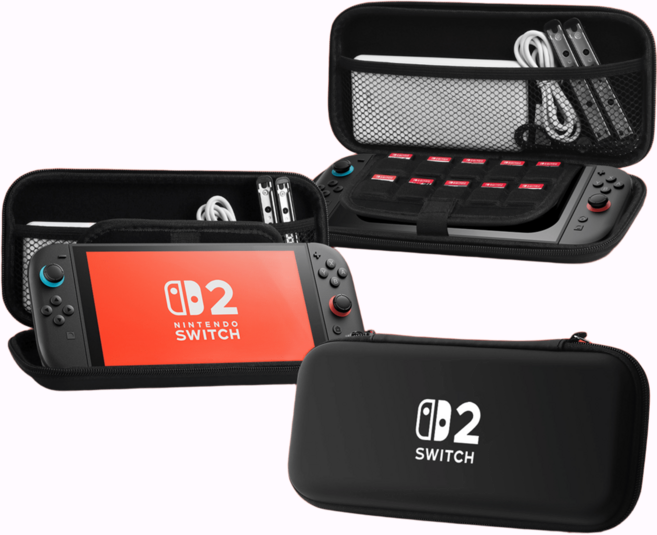 사카나나 닌텐도스위치2 휴대용 파우치케이스, 1개, 블랙, B01