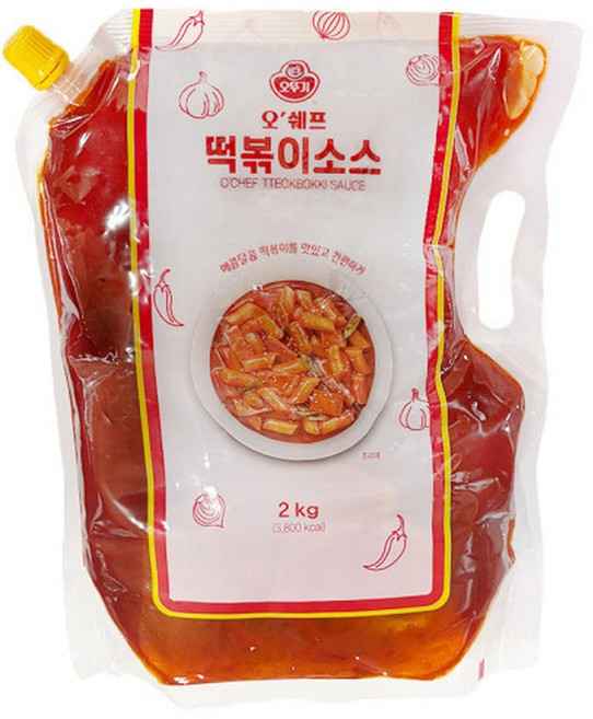 오뚜기 오쉐프 떡볶이소스 2kg/ 4개, 500g