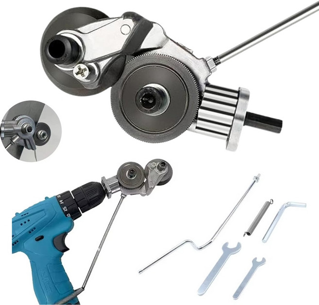 tinduo 전동 핸드 드릴 판금컷팅기 결합형 금속 철판 절단기, 1세트