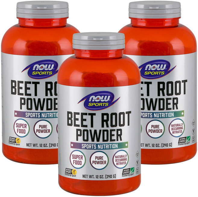 NOW Foods 甜菜根粉, 3罐, 340g